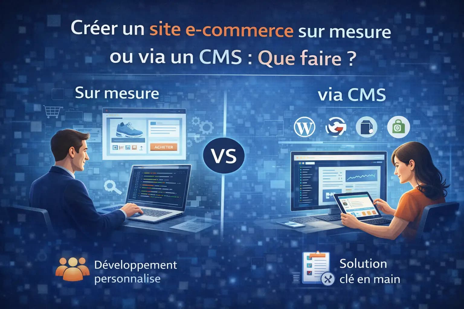 Créer un site e-commerce sur mesure ou via un CMS : Que faire ?