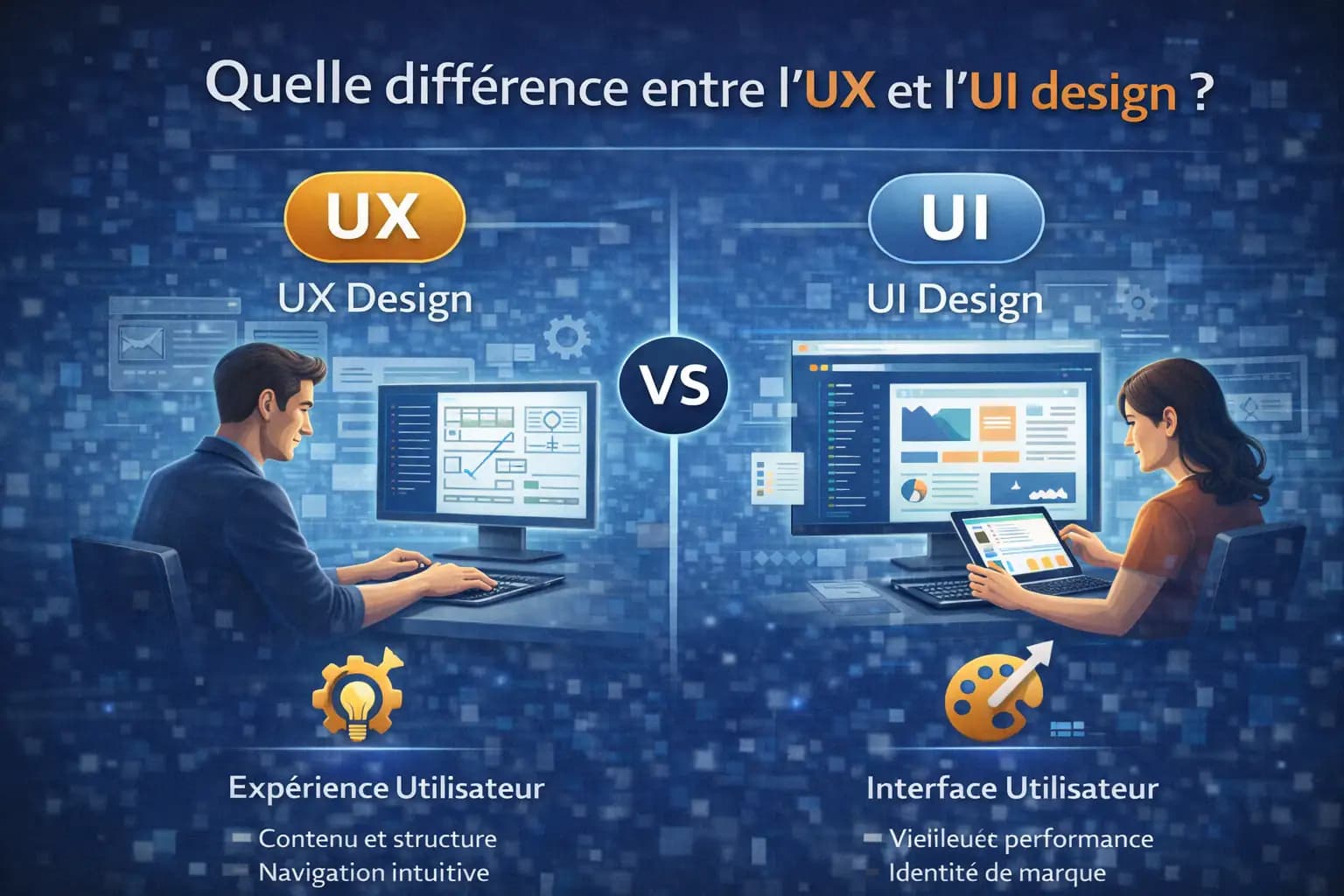 Quelle différence entre l’UX et l’UI design ?