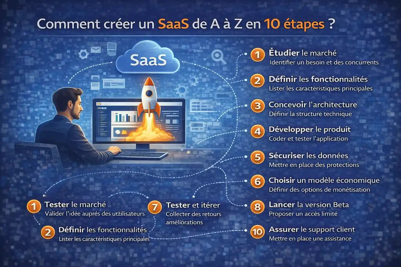 Comment créer un SaaS de A à Z en 10 étapes ?