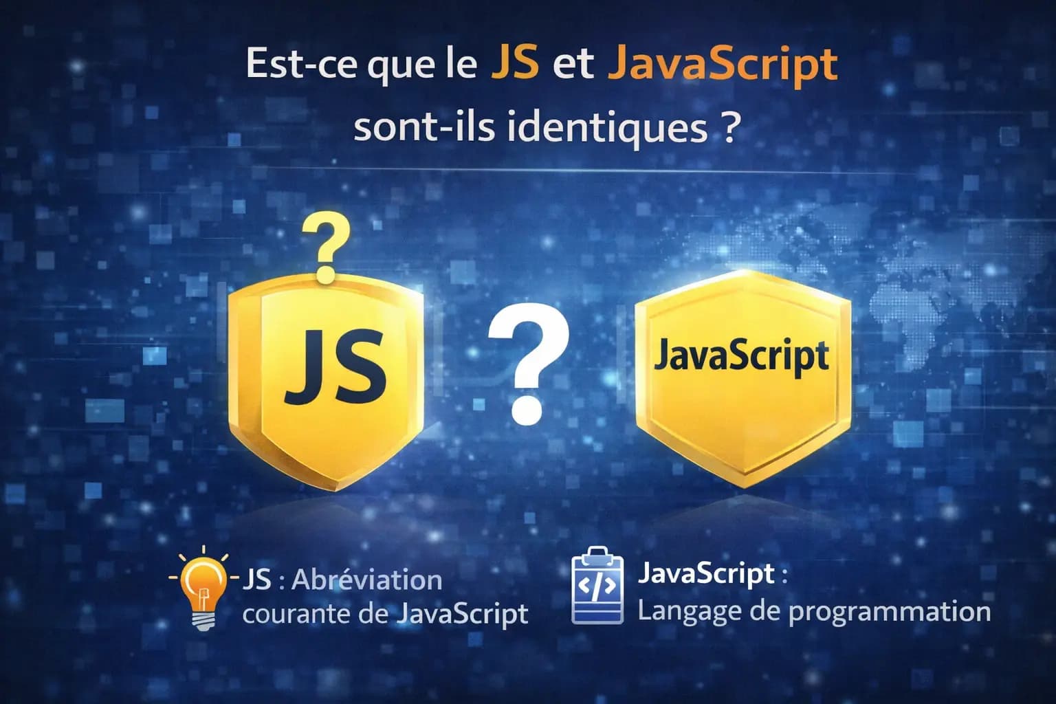 Est-ce que le JS et JavaScript sont-ils identiques ?