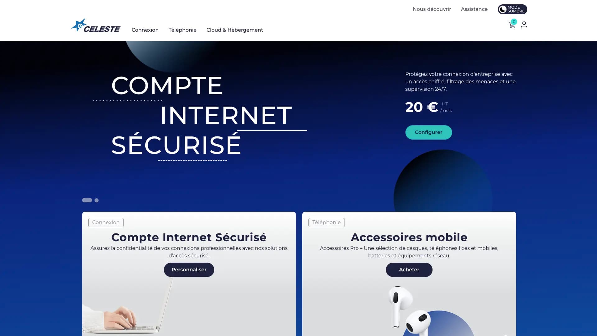 Celeste B2B e-commerce platform built by PeakLab