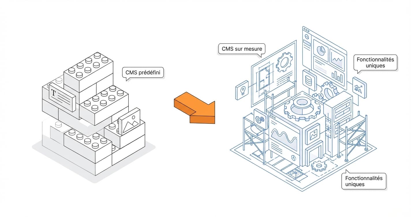 Quelle est la différence entre un CMS et un CMS sur mesure ?