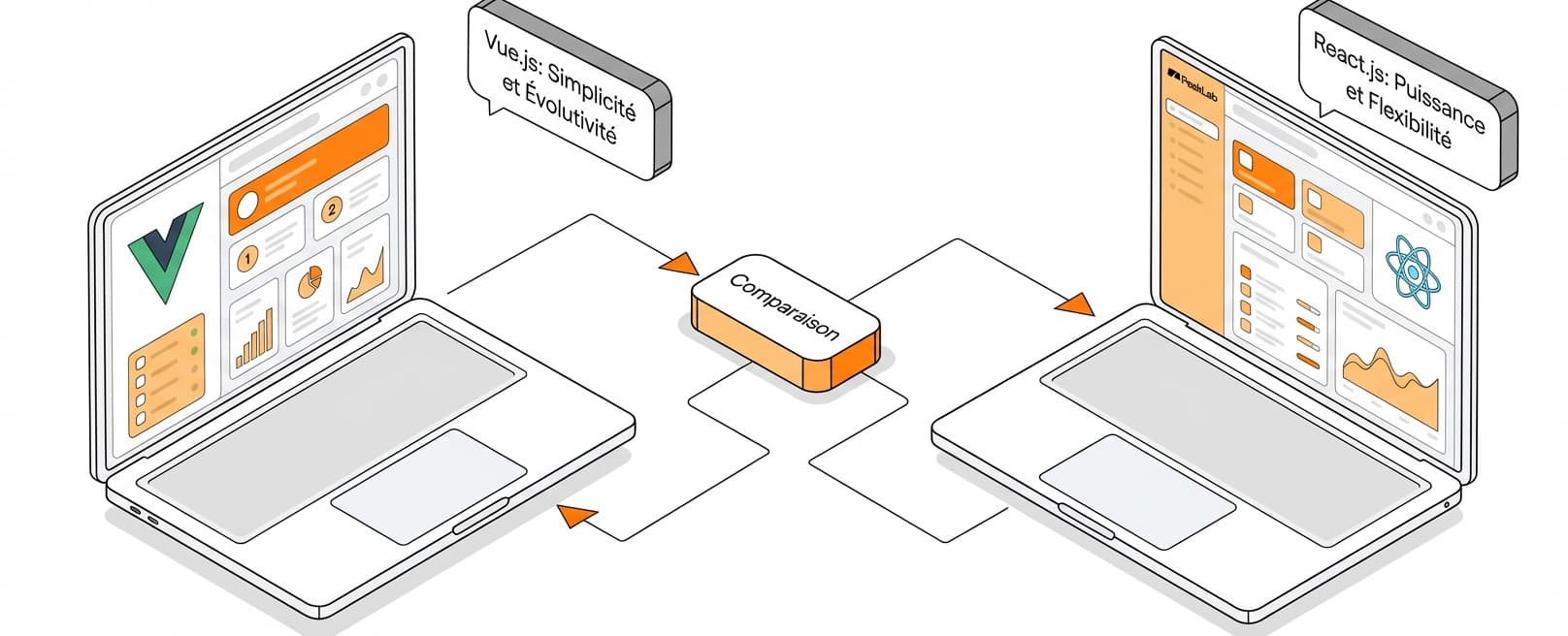 Vue.js vs React.js : quel Framework choisir pour son projet en 2026 ?