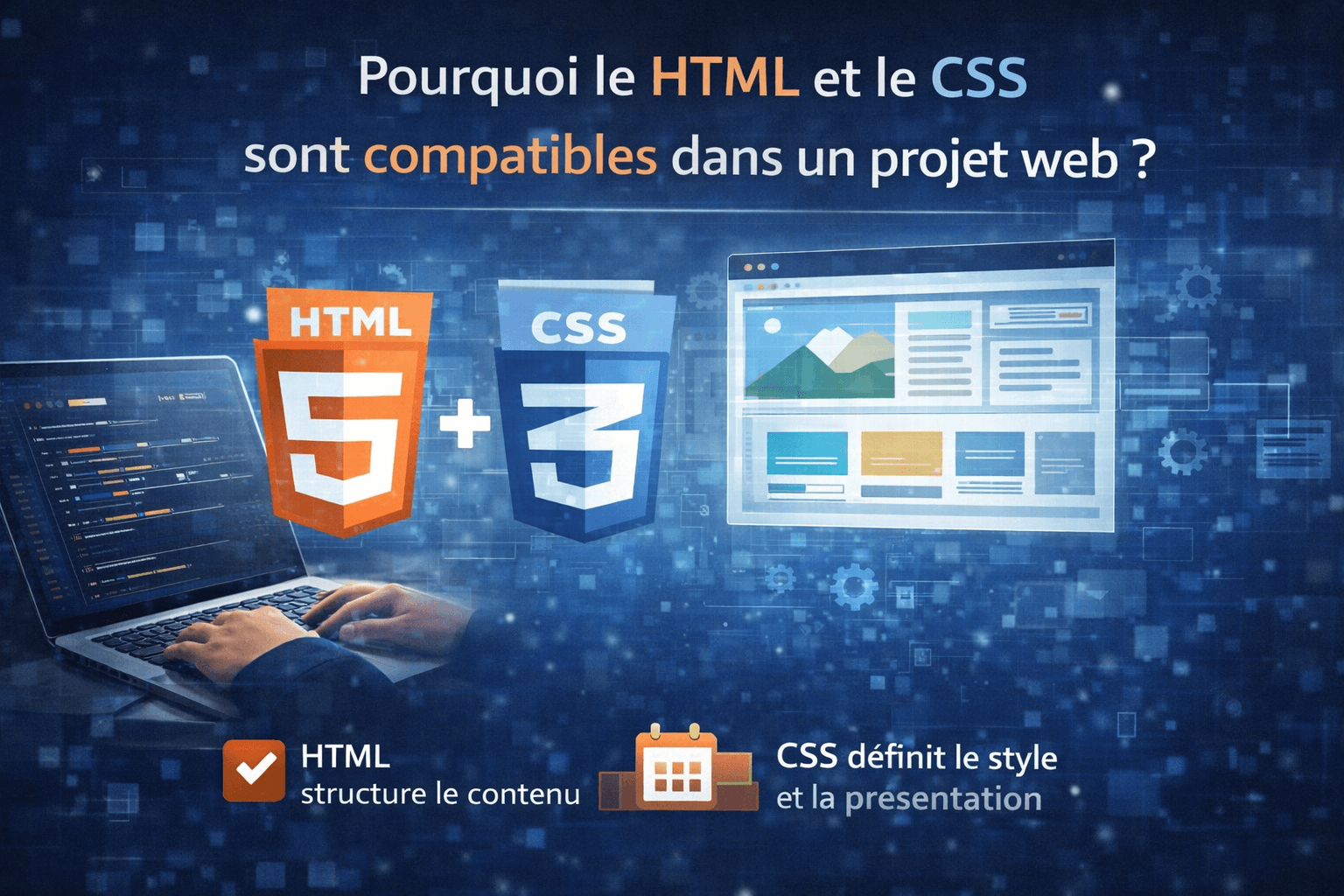 Pourquoi le HTML et le CSS sont compatibles dans un projet web
