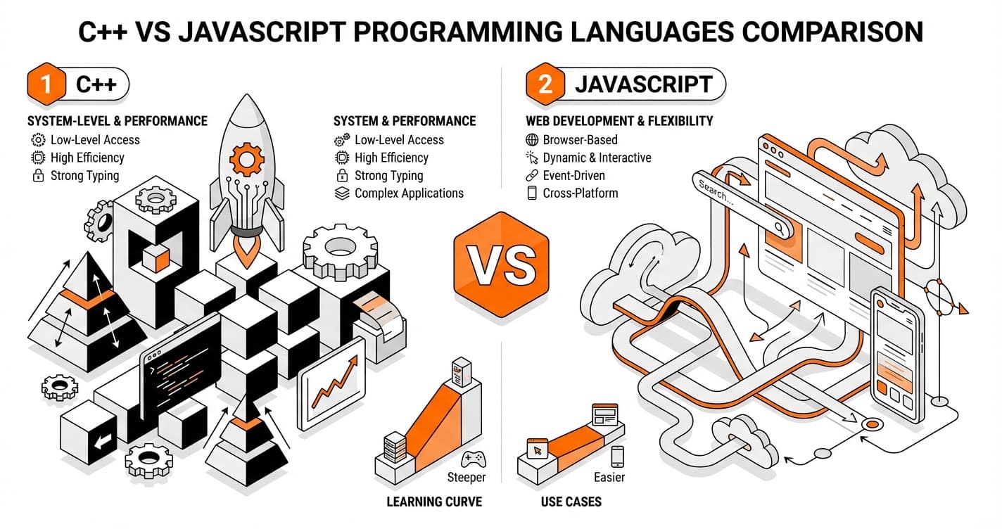 Lequel est le plus difficile, C++ ou JavaScript ?